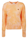 Kenzo Orange Tie-dye Tiger Crest Sweater In Peach