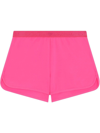 Dolce & Gabbana Logo Waistband Shorts In Fuxia