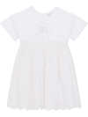 DOLCE & GABBANA WHITE COTTON DRESS