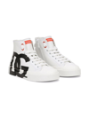 DOLCE & GABBANA WHITE SNEAKERS LEATHER