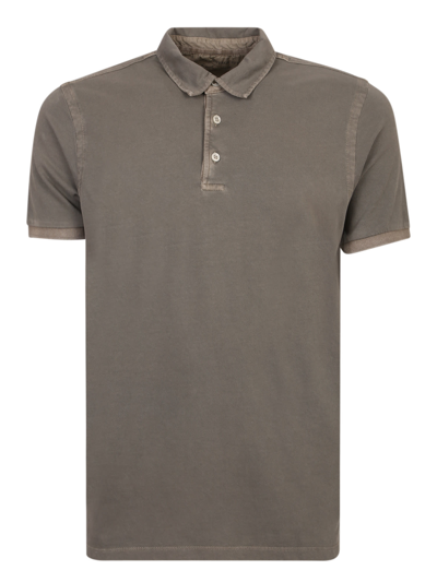 Original Vintage Style Piquet Polo In Brown