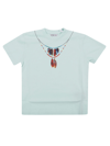 MARCELO BURLON COUNTY OF MILAN FEATHERS NECKLACE T-SHIRT S/S