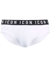 Dsquared2 Logo-tape Elasticated Briefs In White
