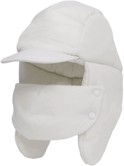 Burberry Padded Snap-fastening Trapper Hat In White