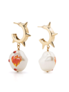 Safsafu Jelly On Fire Earrings In Gold
