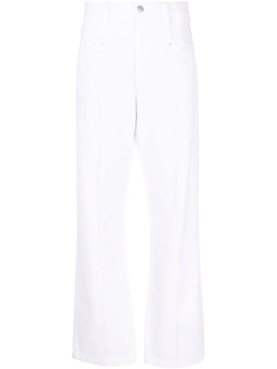 Isabel Marant Nadege High-rise Raised-seam Jeans In White