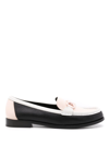 Ferragamo Multicoloured Leather Gancini Loafers In Black
