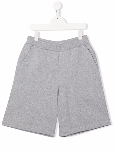 Fay Teen Logo-stripe Track Trousers In Grey
