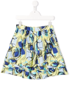 Marni Abstract-pattern Print Shorts In Blue