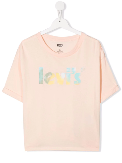 Levi's Teen Logo-print Short Sleeved T-shirt In Albicocca