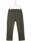 PAOLO PECORA ELASTICATED-WAIST TROUSERS