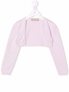 LA STUPENDERIA KNITTED CROPPED CARDIGAN
