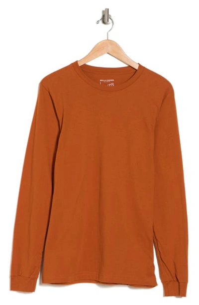 Bella Plus Canvas Sueded Airlume Long Sleeve T-shirt In Autumn