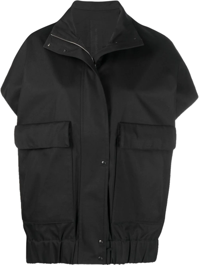 Nike Esc Flap-pocket Sleeveless Jacket In Black