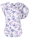 Isabel Marant Madinea Floral-print Blouse In Purple