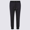 PAUL SMITH NAVY BLUE WOOL TRACK PANTS