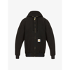 Carhartt Wip Men's Black Active Brand-patch Organic-cotton Jacket In Black