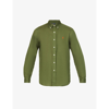 Polo Ralph Lauren Logo-embroidered Custom-fit Linen Shirt In Supply Olive