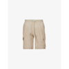 Vilebrequin Baie Linen Bermuda Shorts In Safari