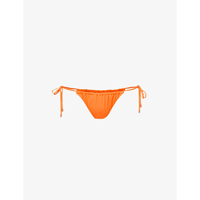 Melissa Odabash Egypt Low-rise Bikini Bottoms In Orange