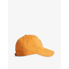 Ted Baker Branded Wool-blend Baseball Cap In Orange