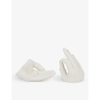 Curves By Sean Brown White Hands Plaster Incense Holder 12.7cm In White