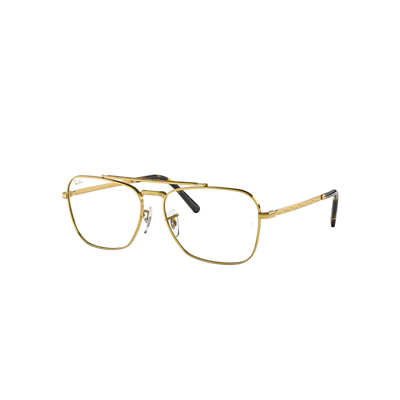 Ray Ban New Caravan Optics Eyeglasses Legend Gold Frame Clear Lenses Polarized 55-15