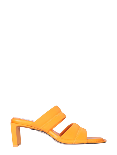 Miista Yvonne Dual-band Mule Sandals In Orange