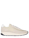 Common Projects Track 80 Leather-trimmed Suede And Ripstop Sneakers In Beige