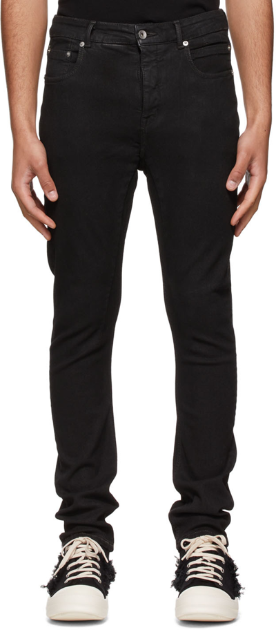 Rick Owens Drkshdw Detroit Cut Stretch Denim Jeans In Black | ModeSens