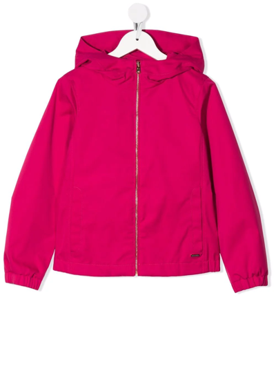 Woolrich Kids' Ryker Hooded Jacket In Pink