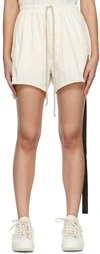Rick Owens Drkshdw Drawstring Fitted Shorts In 21 Natural