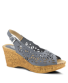 Spring Step Women's Abigail Slingback Wedge Sandals Women's Shoes In Blue