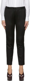Dries Van Noten Black Viscose Trousers In 900 Black