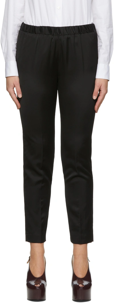 Dries Van Noten Black Viscose Trousers