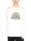 Diesel Logo Patch Sweatshirt In Bianco
