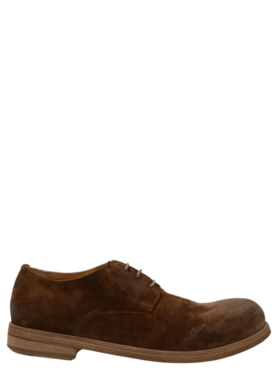 Marsèll Brown Suede Zucca Media Derbys