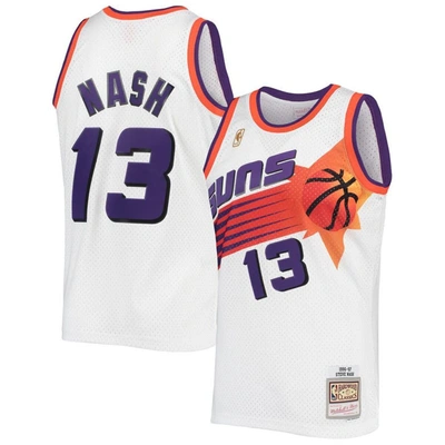 MITCHELL & NESS MITCHELL & NESS STEVE NASH WHITE PHOENIX SUNS 2001/02 HARDWOOD CLASSICS SWINGMAN JERSEY