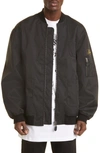 Raf Simons School Uniform Echodomer Bomber Jacket In Black