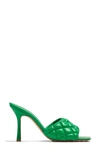 Bottega Veneta Padded Stretch Mule Sandals In Parakeet
