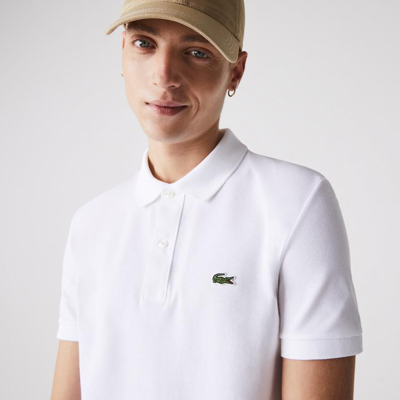Lacoste Short Sleeve Polo Shirt In White