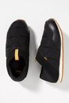 Teva Ember Moc Shearling Womens Black Slippers In Black