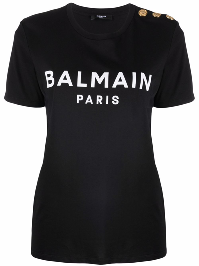 T -shirt Paris Logo Print Black from VITKAC 