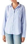 Lucky Brand Cotton The Boyfriend Button-down Shirt In Blue Multi
