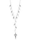 LOIS HILL STYLIZED CROSS CHARM NECKLACE