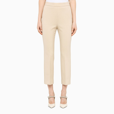 Max Mara Beige Nepeta Cropped Trousers