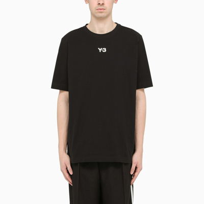 Y-3 Front Logo-print T-shirt In Black