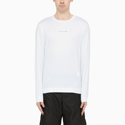 1017 A L Y X 9sm White Logoed Long Sleeves T-shirt