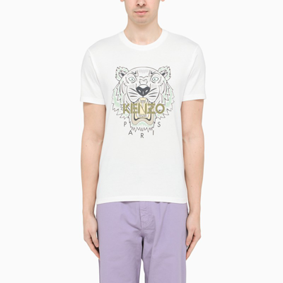 Kenzo Tiger Crewneck T-shirt In White