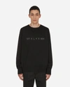 Alyx Treated Logo Crewneck Sweater Black Cotton Oversized Sweater With Logo - Treated Logo Crewneck Sweat In Black